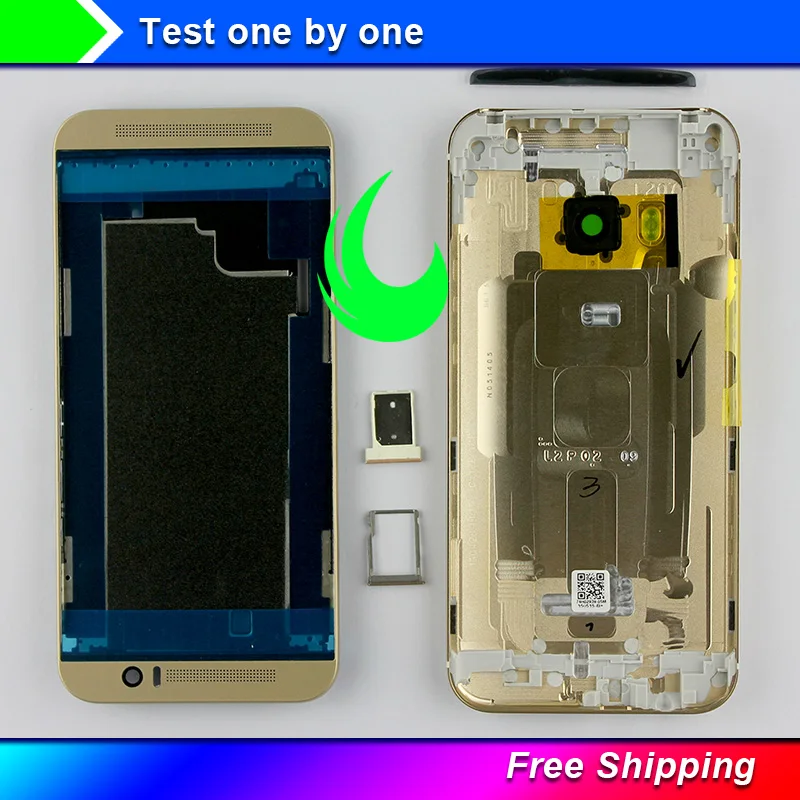 

New Original LCD Front Frame Battery Door Back Cover Infrared Sheet Housing Case For HTC One M9 W Volume Buttons For M9 Housing