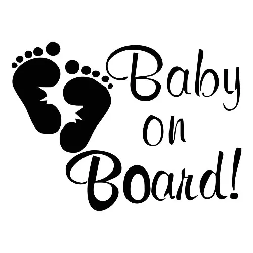 Виниловая 3d пленка для автомобиля Baby on Board|Наклейки на автомобиль| |