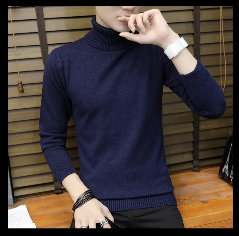 MRMT брендовый мужской свитер, Молодежный свитер с высоким воротником для мужчин, толстый тонкий свитер с длинными рукавами