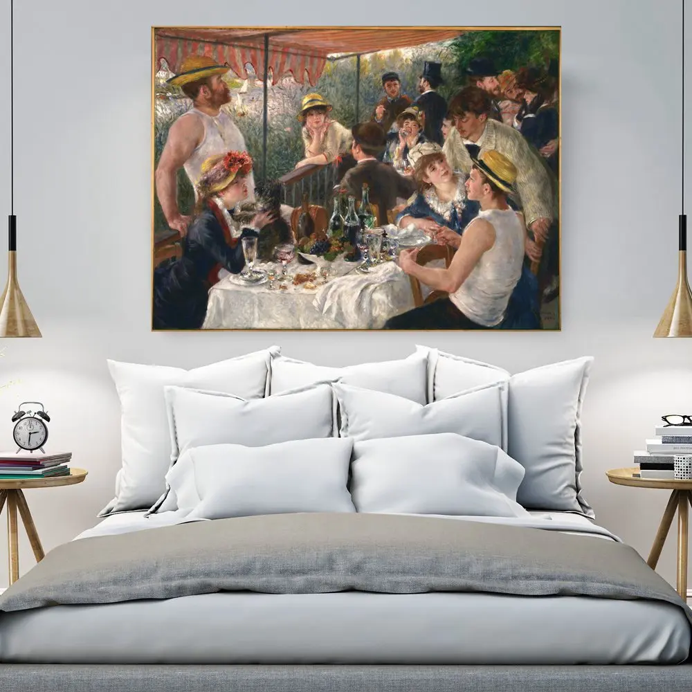 

Auguste Renoir "Luncheon of the Boating Party" Vintage Home Decor for Living Room Wall Art Poster Print Drop Shipping