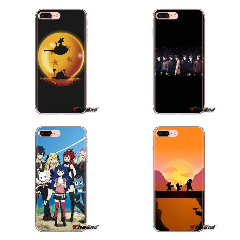 

For Xiaomi Redmi 4A S2 Note 3 3S 4 4X 5 Plus 6 7 6A Pro Pocophone F1 Transparent Soft Cases Cover Genius EXO Chanyeol Fairy Tail
