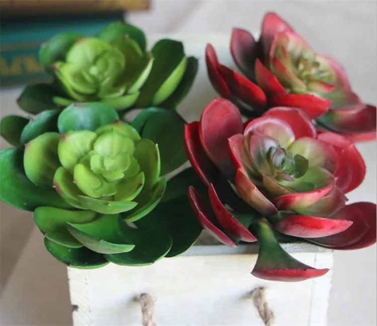 Plastics Lotus Plant 14cm/5.51" Length Micro Landscape Artificial