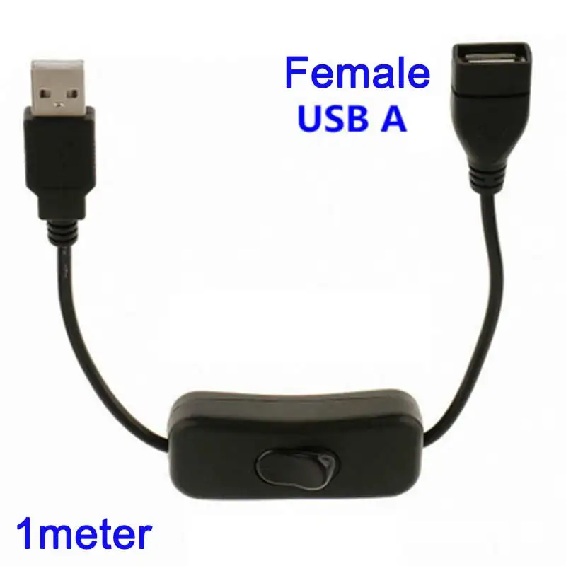 

Ingelon USB Extension Cable 1meter ON OFF Switch USB A male to USB A Female Gadget For PC USB Fan LED Lamp Charger Gadgets