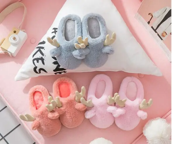 Bonito dos Desenhos Seguros e Confortáveis Itens Promocionais Presente Inverno Infantil Unisex Bebê Animados Orelhas Chinelos 2020 10 Home & Garden