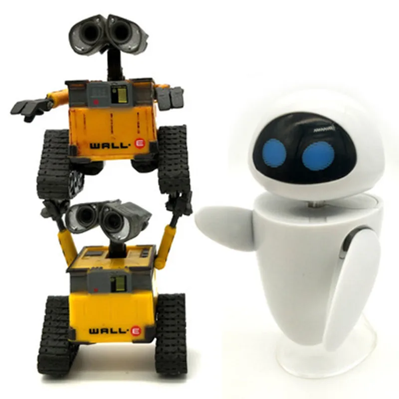 New Arrival Wall E Robot Wall E Eve Pvc Action Figure Collection Model Toys Dolls With Box Action Figures Aliexpress