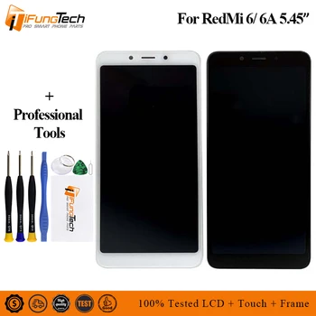 

5PCS for Xiaomi Redmi 6 LCD Display+Touch Screen Replacement+Frame for Xiaomi Redmi 6A LCD Screen Digitizer Assembly 5.45 inch