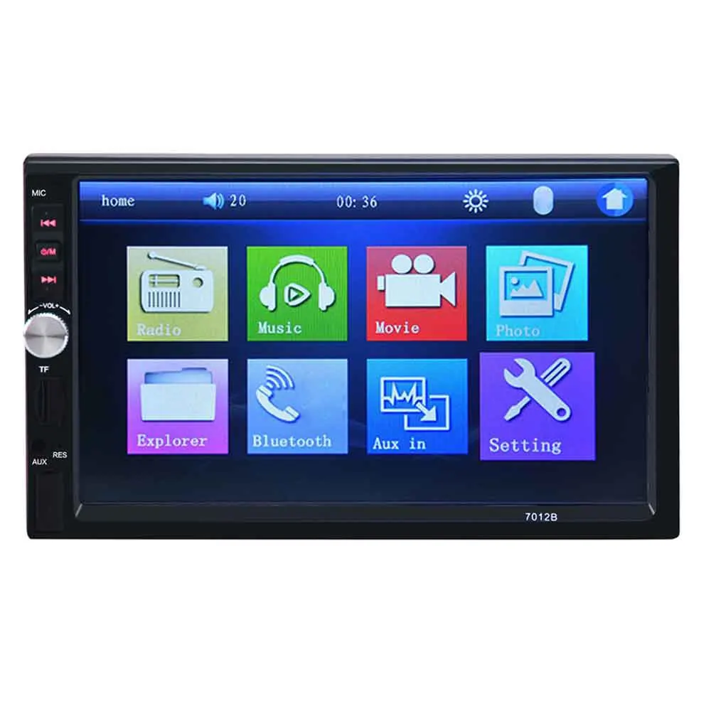 7 Inch Car Audio MP5 Player Support Bluetooth V2 0 TF MMC USB FM Radio with