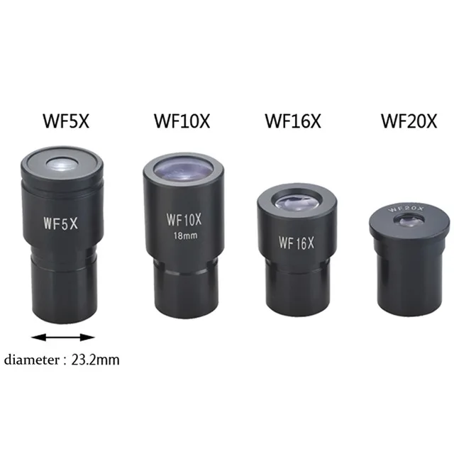 Окуляр биологического микроскопа WF5X WF10X WF15X WF16X WF20X WF25X Микроскоп Объектив Аксессуары широкоугольный объектив Монокуляр - Цвет: 1set 5X 10X 16X 20X