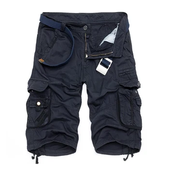 

Camo Military Shorts Bermuda 2017 Summer Camouflage Cargo Shorts Men Cotton Loose Tactical Short Pants No Belt