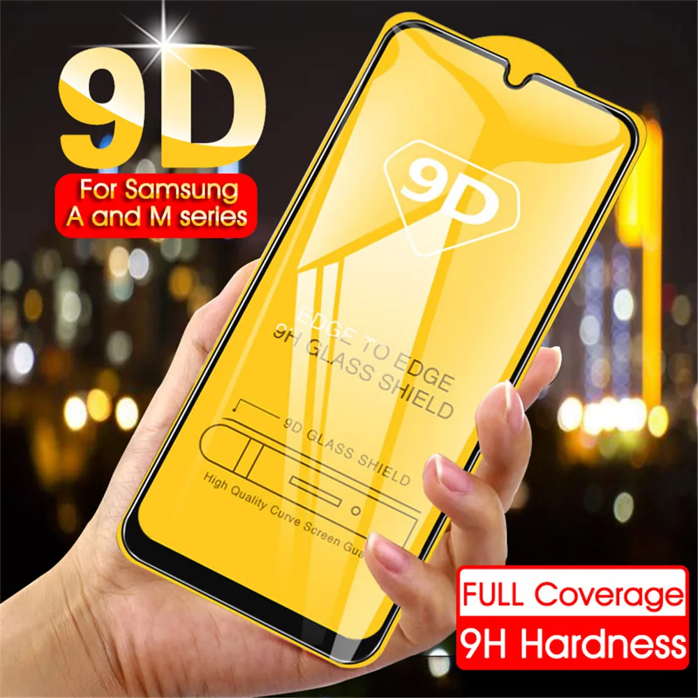 

9D Protective Glass on For Samsung Galaxy A50 A40 A30 A20 A10 Screen Protector For samsung A70 A80 A90 A60 Glass on M20 M10 M30