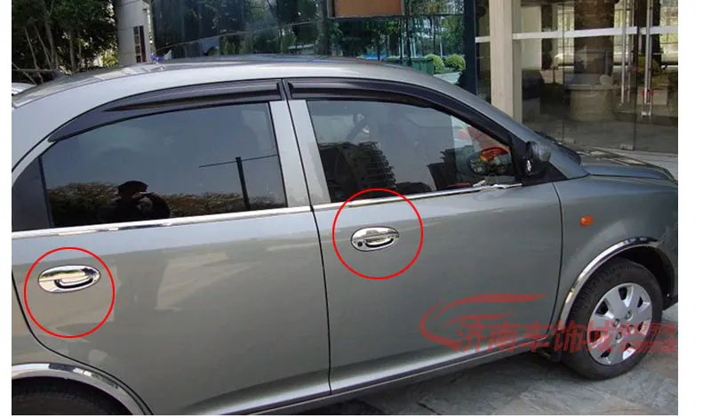 Для Chery QQ A1 хромированные покрытия для дверных ручек набор из 8 шт. QQ3 QQ6 Sweet IQ MVM110 Kimo