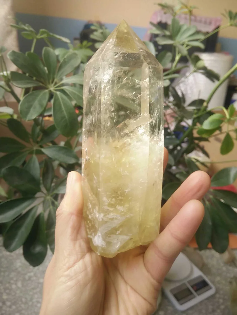 

free shipping free shipping 68058+++ Natural citrine crystal column column Decoration Decoration *