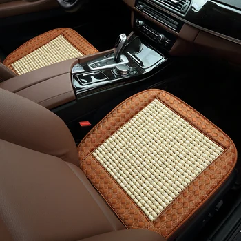 

KKYSYELVA Comfort Wooden Beads Seat Cushion Cool Car Interior Seat Pad Mat for Auto Supplies Home Office Chair