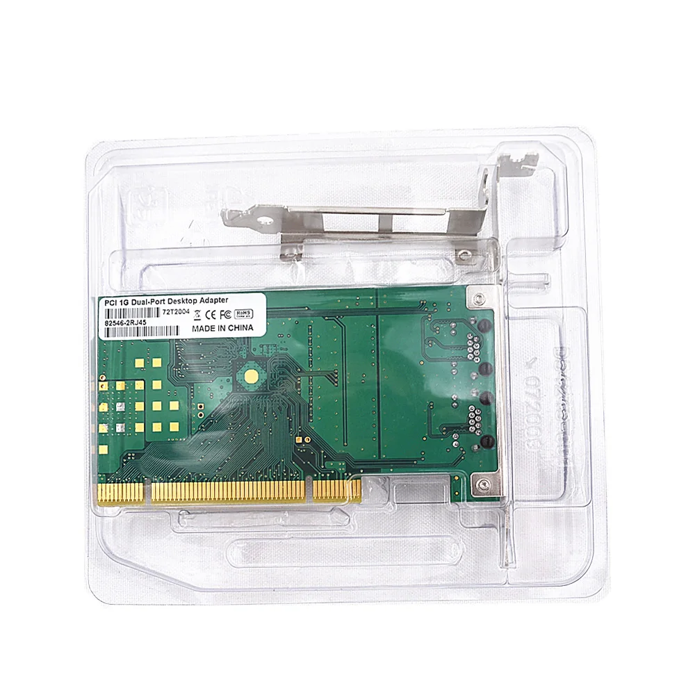 Новинка для микросхем Intel PWLA8492MT (82546) Pro двухпортовый гигабитный адаптер PCI Lan|3G