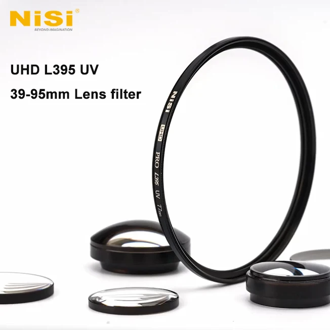 NISI UHD L395 UV Waterproof Camera Lens Filter 39 40.5 49 52 58 60 62 67 72 77 82 95mm For Canon Nikon Sony DSLR Lens Filter