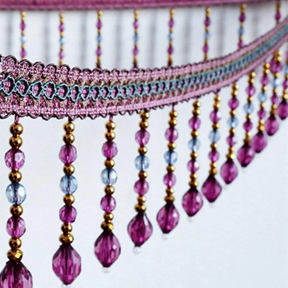 11 5m Curtain Accessories Tassel Fringe Trim Pineapple Crystal