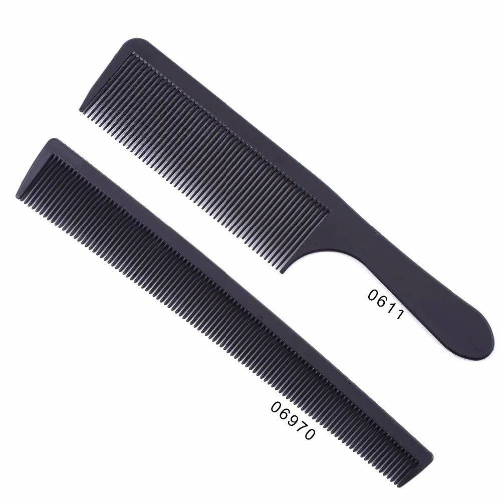 2 pcs/set Black Professional Combs Hairdressing New Tail Comb Two