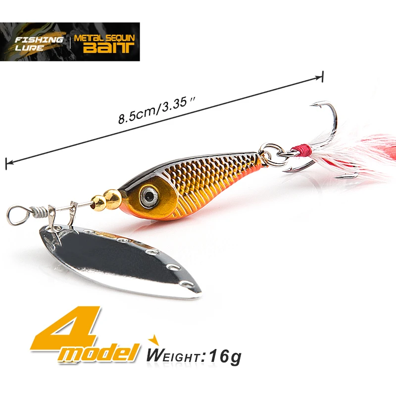 spinner Spoon Metal Bait Fishin Lure Sequins Crankbait Spoon baits for Bass Trout Perch pike rotating Fishing (1)