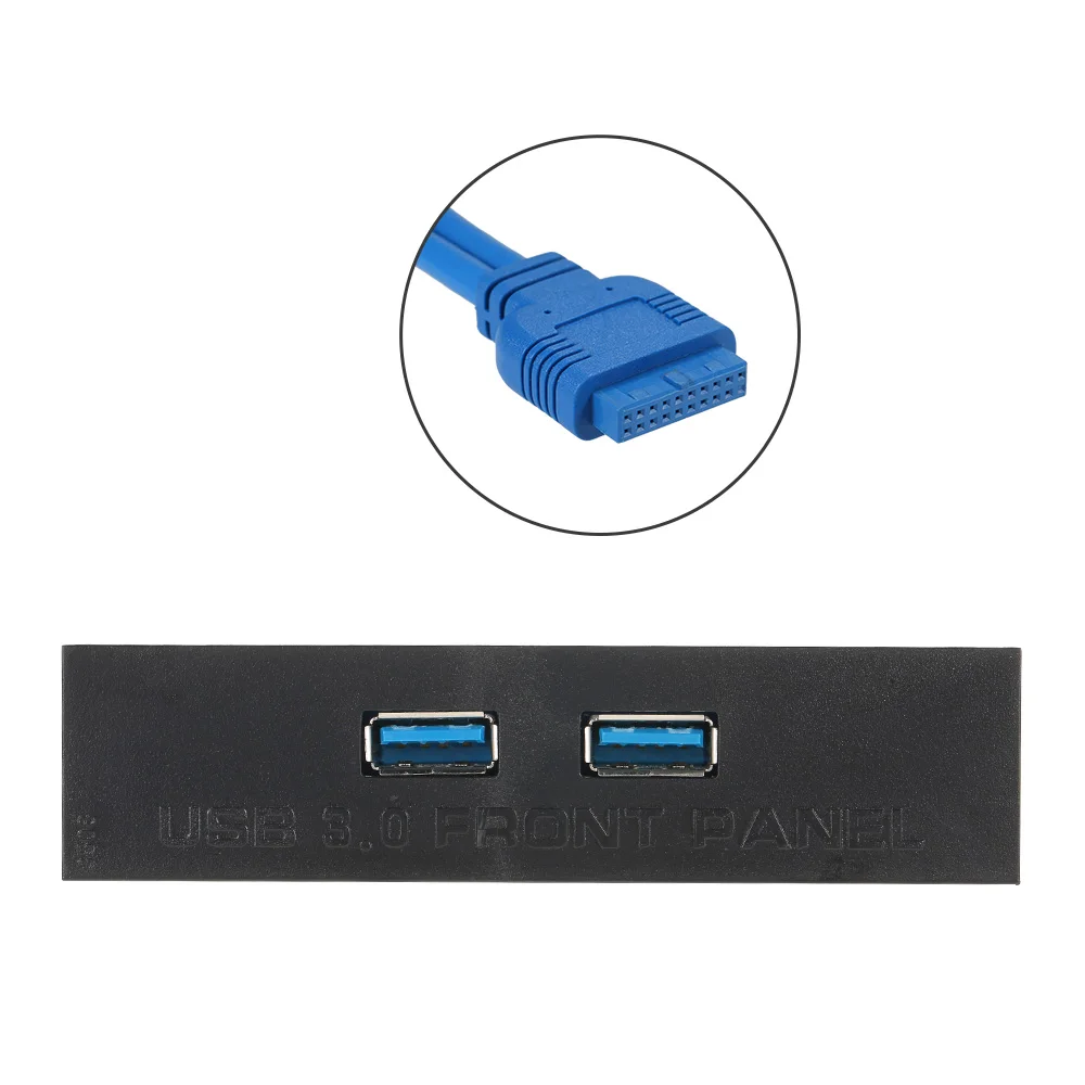 New USB 3.0 Front Panel 2.5/'/' Hub to 20pin Connector for Floppy Bay Bracket