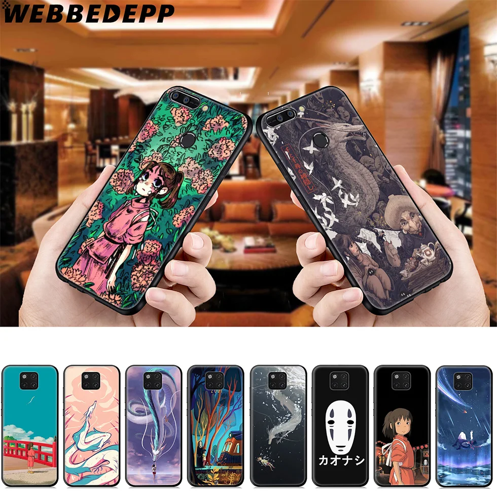 WEBBEDEPP Spirited Away Anime Soft Case for Huawei Mate Honor 20 6A 7A 7C 7X 8 9 9X 10 View Lite Pro 30 |