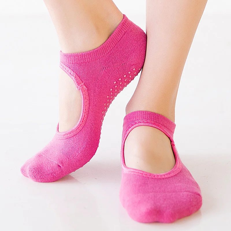1 пара носков для йоги, новые Нескользящие Дышащие носки для пилатеса и балета, спортивные женские хлопковые цветные носки высокого качества