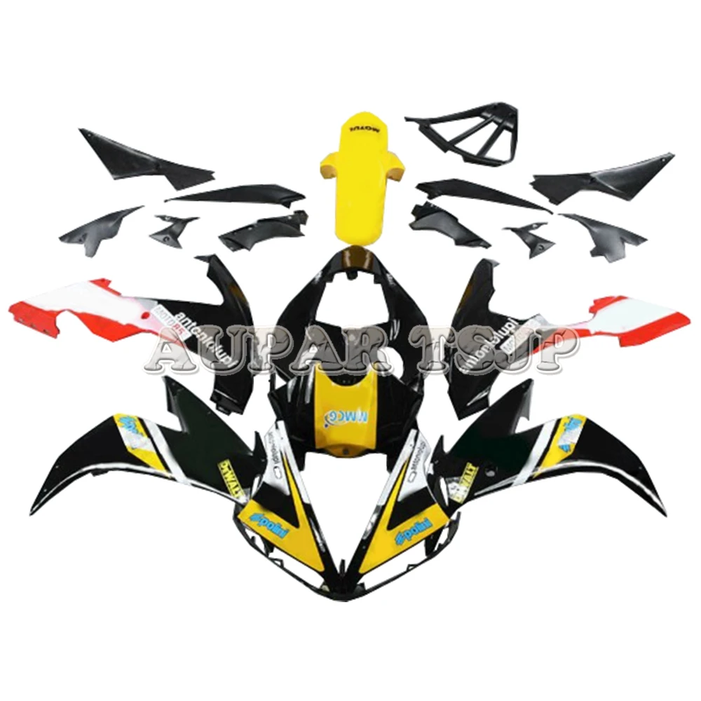 Желтые Черные кузовные комплекты для Yamaha YZF1000 2004 2005 2006 корпусов скутер R1 04 05 06 рамы кузова ABS Пластик защита инжектора Панель