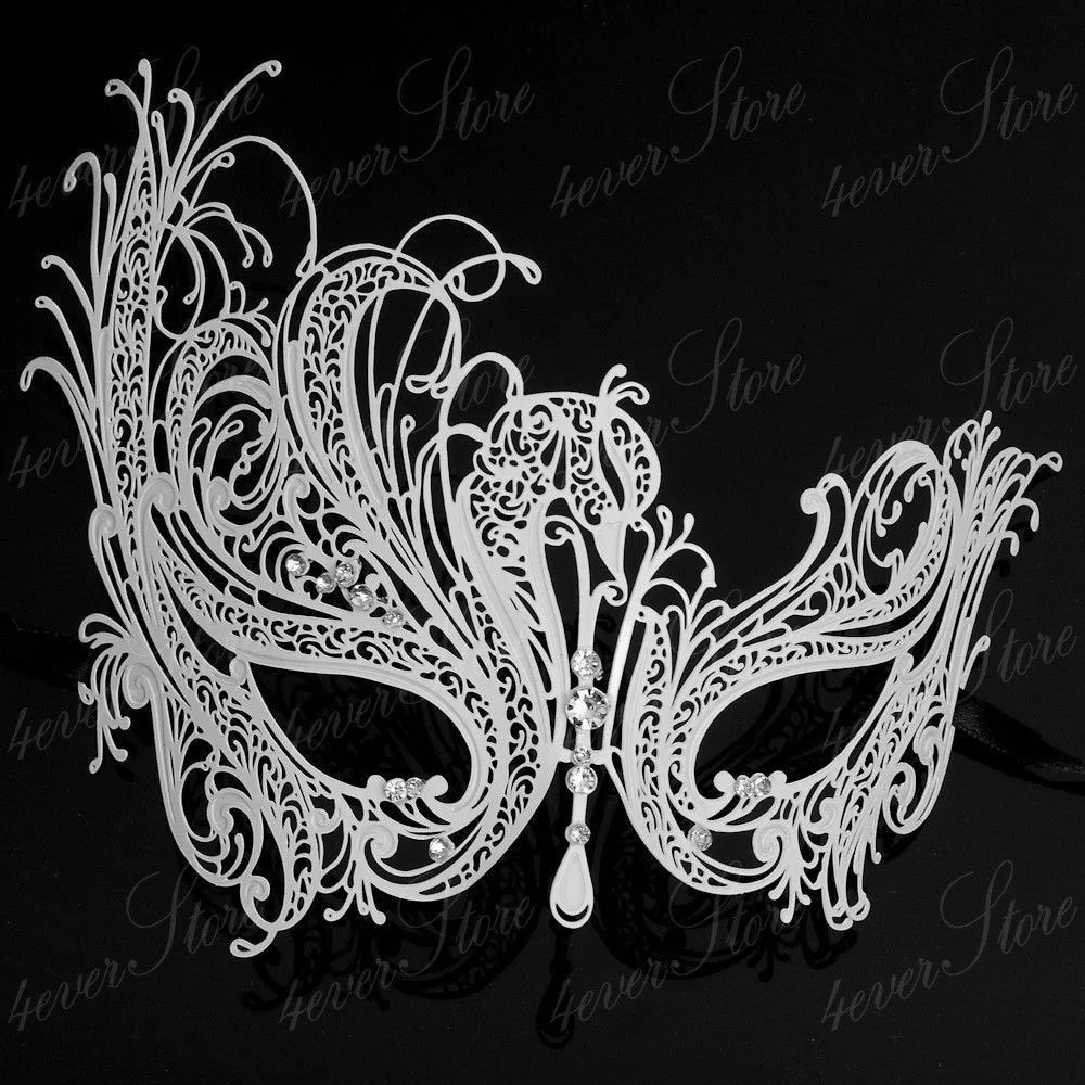 Для женщин, с металлическими вставками, для глаз отсечения маска Венецианский маскарад для вечерние Клубные нарядное на Хэллоуин платье