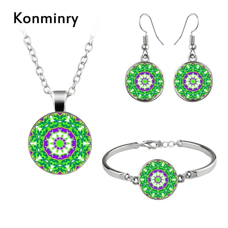 

Konminry Trendy Henna Hook Earrings Set For Women Dubai Jewelry Sets