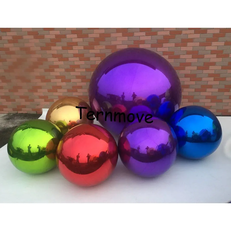 Mirror Ball Reflective Giant Inflatable colorful disco Mirror Sphere