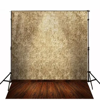 

Old Vintage Yellow Wood Wall Wood Floor Photography Backgrounds Vinyl cloth High quality Computer printed party backdrop