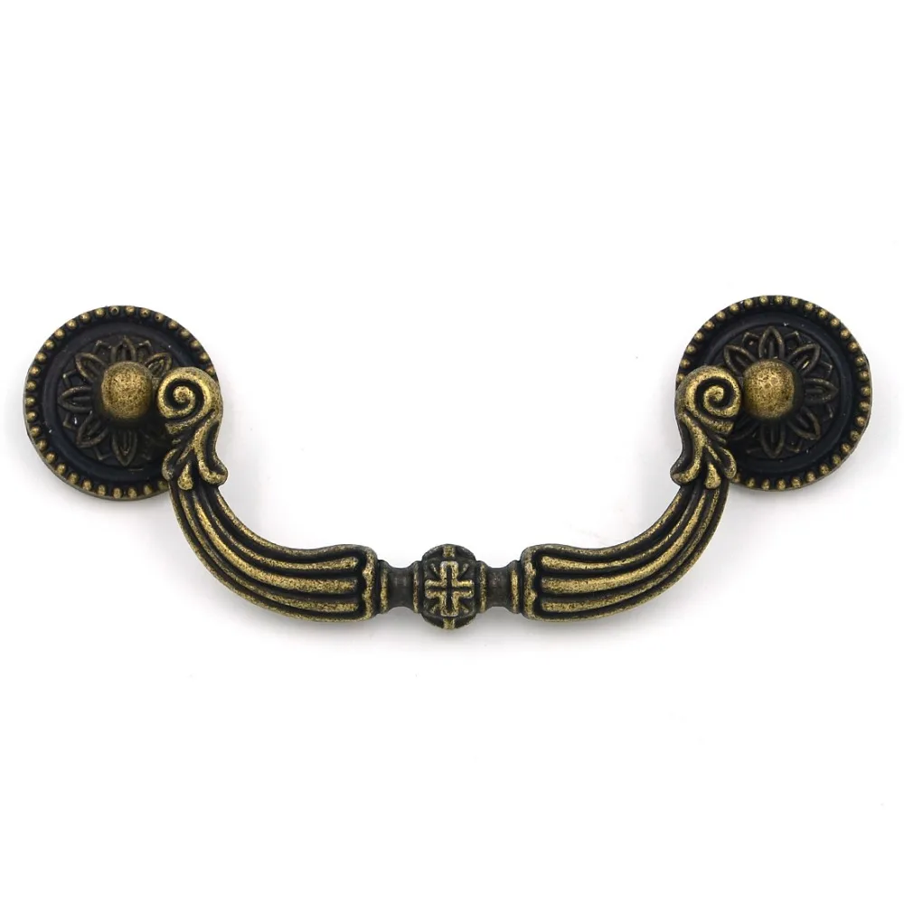 2pcs 120mm Pulls Antique Vintage Drawer Handles Drawer Cupboard