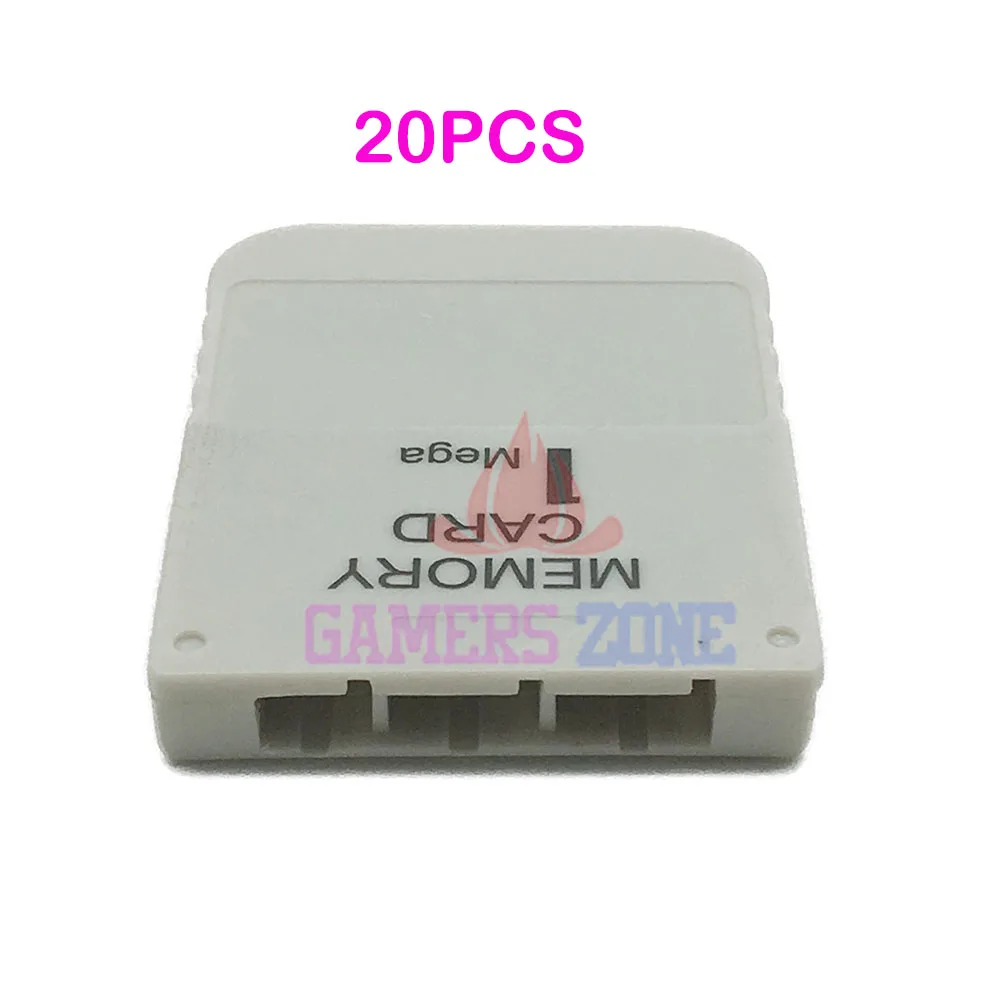 

20PCS 1 MB Memory Card White For Playstation 1 One PS1 PSX Game System