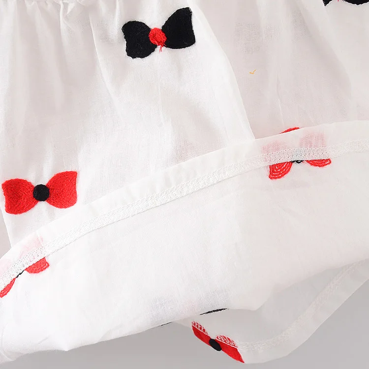 Baby Dress O-neck Summer Cotton Stitched Flower Baby Girl Summer Clothes 2 year Baby Dresses Girl 11