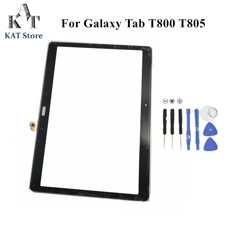 

KAT for Samsung Galaxy Tab S 10.5 LTE SM-T800 VS T805 Touch Screen Front Glass Panel Digitizer Gift Tools