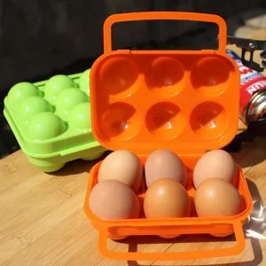 

BF050 new portable egg box Egg refrigerator pack egg case Outdoor picnic equipment 6case 16*15*7cm