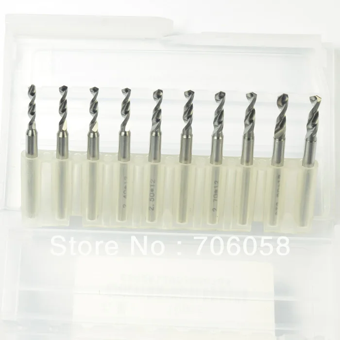Electronic PCB Drill Bit 2.10 3.0mm Tungsten Alloy Drills Hard PCB