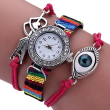 New! Girls’s Classic Braid Bracelet Watch Arrow by means of Hearts Sample Wristwatch