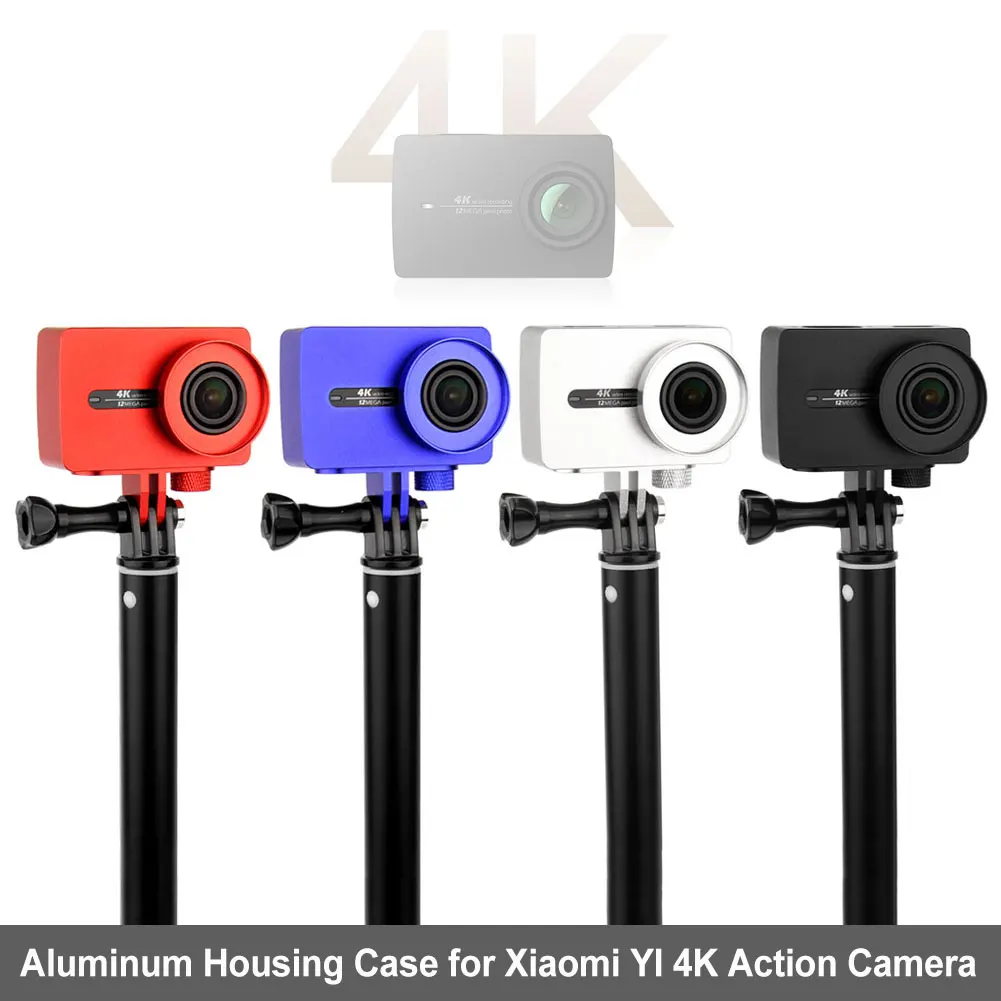 CNC Aluminum Alloy Protective Housing Frame Shell for Xiaomi YI 4K Action Camera Xiaoyi 2 CAM