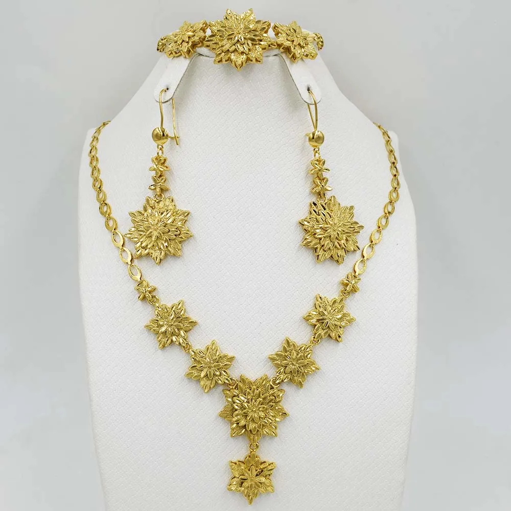 2017 Brand Unique Design Fashion Dubai Color Jewelry Set High Quality