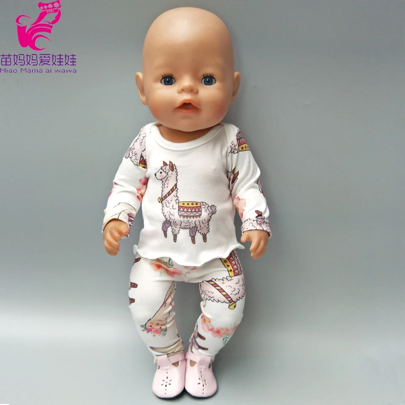 Кукольная одежда, штаны для девочек 18 дюймов, рубашка с длинными рукавами для куклы рождественский подарок для детей, одежда для новорожденных девочек
