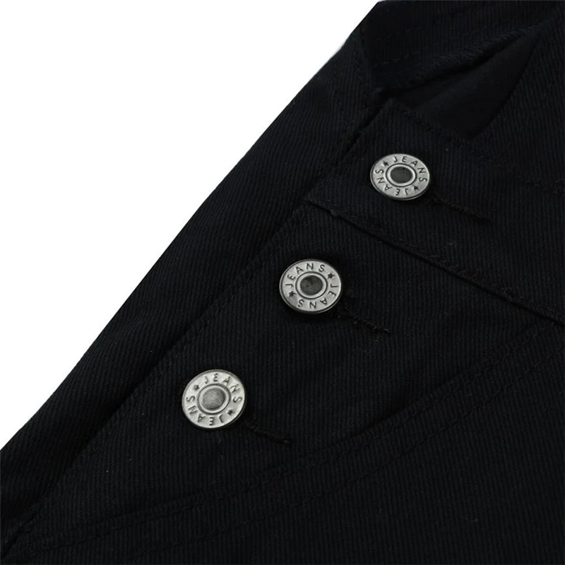 Новая мода Для женщин черный Комбинезоны Брюки Повседневное комбинезон джинсы Карманы Брюки Джинсы для Для женщин джинсы Сальса женские трусики
