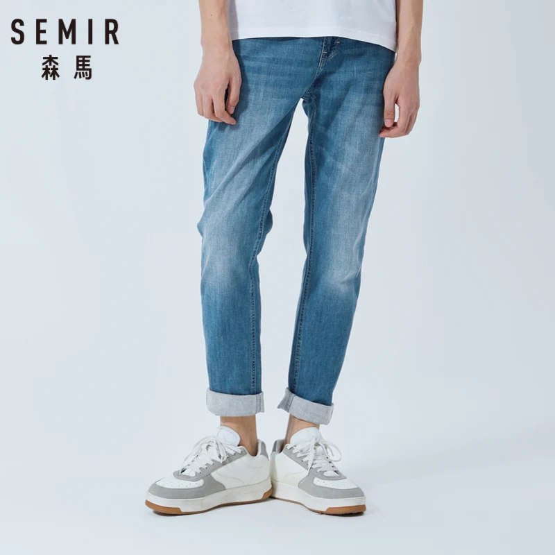 Мужские облегающие джинсы SEMIR велосипедист гонщик в стиле хип хоп лето 2019|Джинсы|