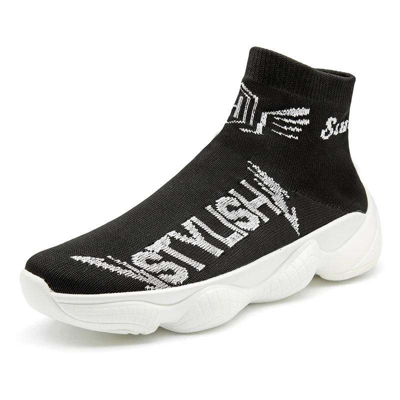 Times New Roman Socks ботинки мужские легкие высокие кроссовки дышащие слипоны мужская