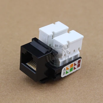 

5PCS/10PCS RJ45 Network Keystone Jack Cable Wall Adapter Plug Cat5e LAN Plastic Module