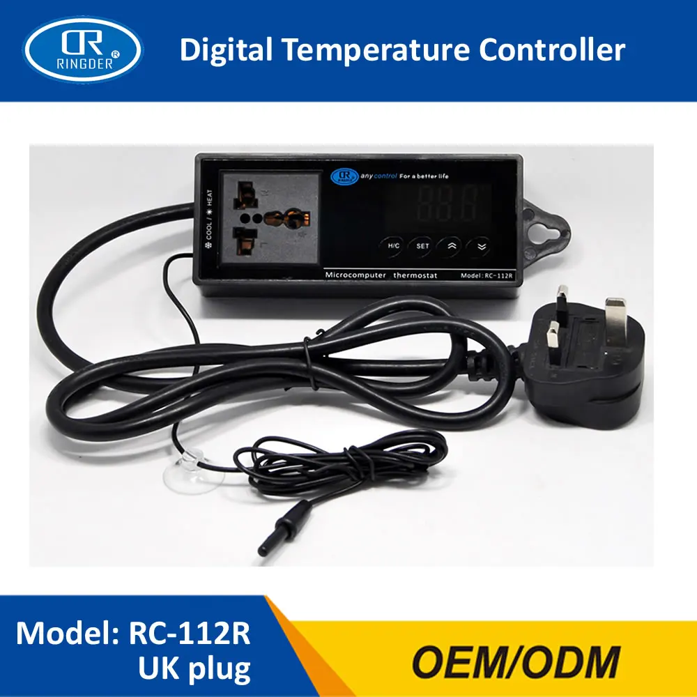 RC-112R DIGITAL TEMPERATURE THERMOSTAT 5