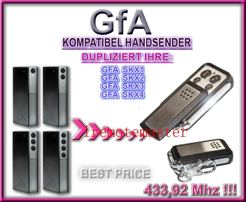 

GFA skx1lc, skx2lc, skx3lc, skx4lc universal remote control replacement