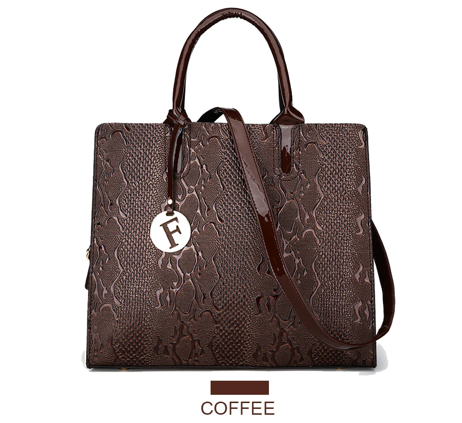 3 pcs Conjunto Cobra Serpentina Bolsas Femininas