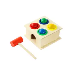 Детские деревянные Knock хит хомяк игры детей цвета соответствующие руки глаза упражнения Дети раннего образования игрушка