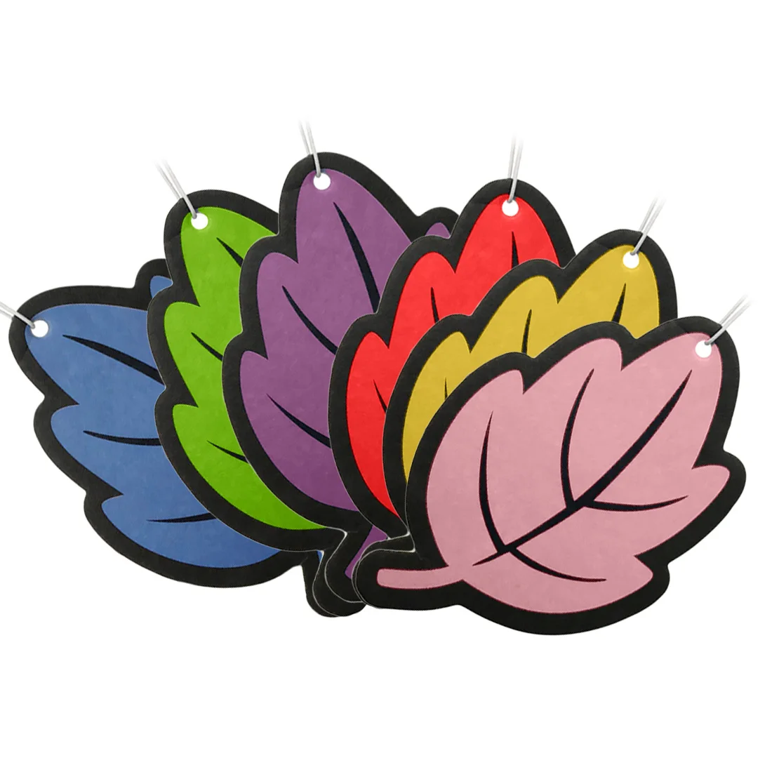 

CAR-partment super offer 6pcs / lot Auto Shine Paper Hanging Car Air Freshener Vanilla perfumed / fragrance Leaf Shape