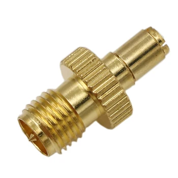 

1PCS Gold New Adapter TS9 Male Plug To SMA Female Jack Straight Gold Brass Plating Female Adapter Converter